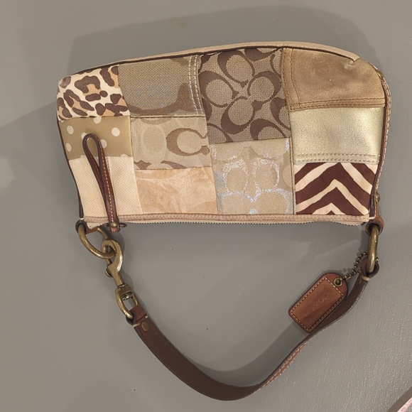 Vintage Coach Patchwork Leather Purse Y2K - Picture 3 of 16